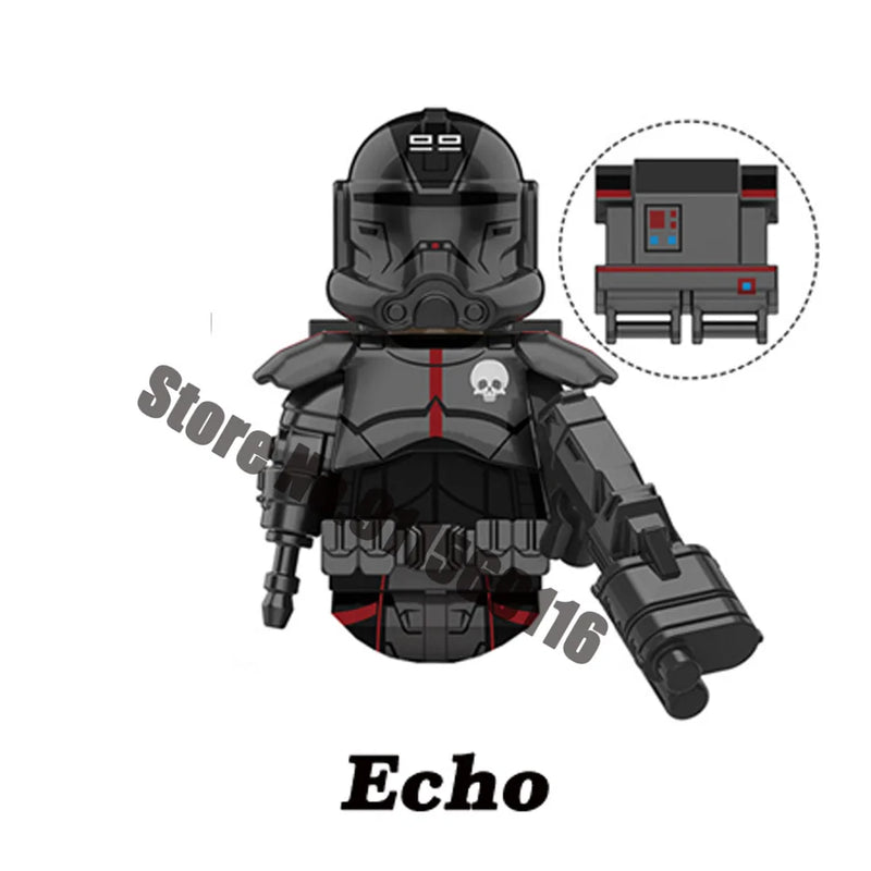 ARC Clone Troopers Building Blocks LUKE Skywalker Mandalorians Boba Fett Palpatine Yoda R2D2 Bricks Action Figures Toys