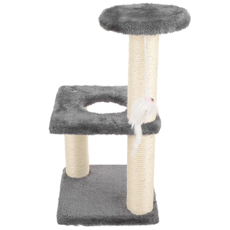 Pet Toy Cat Climbing Frame Tree Towers Paper Tube Integrated Kitten Scratcher Vertical Scratching Post