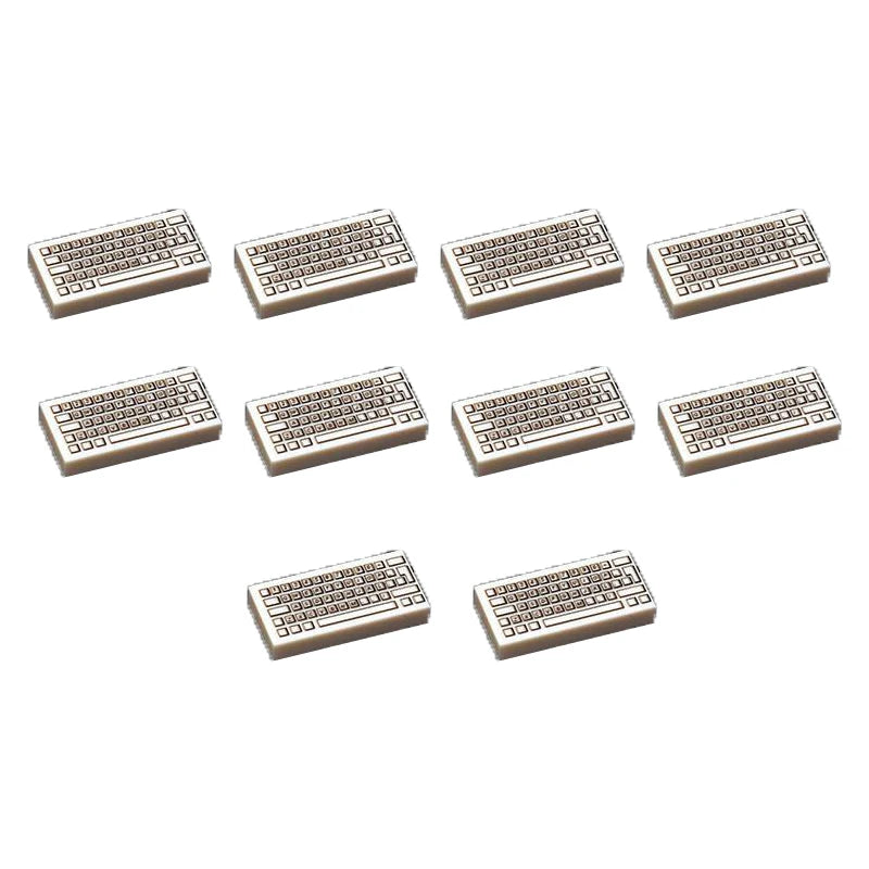 MOC City Building Blocks Character Accessories Mini Brick Audio Computer Brick Control Center Radar Keyboard Pattern Toy K037