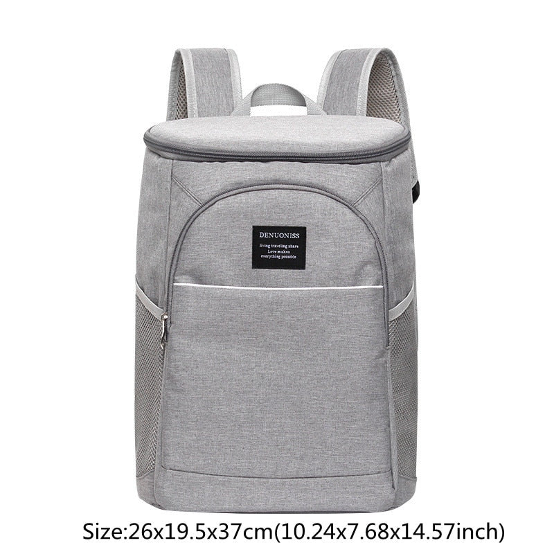 Large Capacity Cooler Bags Oxford Lunch Box Drink Beer Ice Pack Travel Picnic Backpack Thermal Food Delivery Bag Carrier