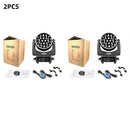 2pcs Mini 19x25W RGBW 4in1 Spotlight Wash/Beam/Zoom,Professional DJ/Bar Big Bee Eye LED Moving Head Disco Strobe Stage Lights