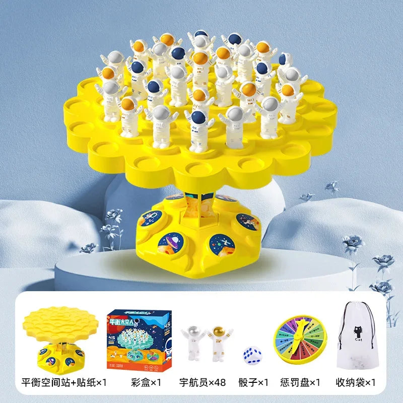 Astronauts Balancing Tree Board Games Toys Children Balance attention Training Puzzle Toys Family Interactive Table Games Toys