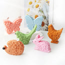 Flat Butterfly Silicone Candle Mold Flower Animal Bunny Easter Egg Festival Gift Home Decoration Hedgehog Aromatherapy Plaster