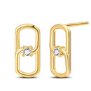 Gorgeous 925 Sterling Silver Triple Heart Hoop Earrings & Diamond Paperclip Chain Drop Earrings Mother Birthday Earrings Gift