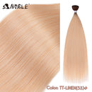 Noble Bundles Extensions 36 inch Yaki Straight Hair Bundles Ombre Brown Synthetic Hair Long Extensions Hair Synthetic Wefts