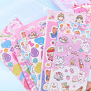 52 Pieces/Set Goo Card Diy Keychain Goo Disc Card Toy Kawaii Handbook Material Stickers Cute Student Stationery