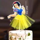 Disney Princess Cake Decoration Frozen Cake Cupcake Toppers Cake Flag for Baby Shower Happy Birthday Supplies Party Cake Decor