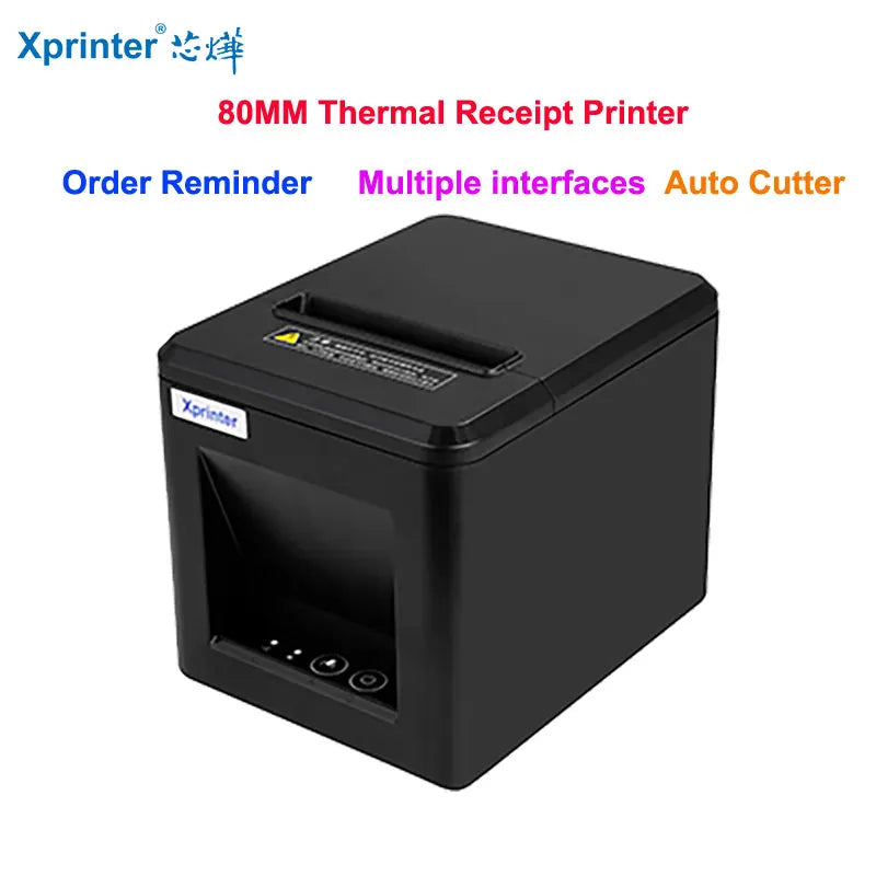 Xprinter Brand  80mm Receipt printer with Auto Cutter POS printer with USB/Ethernet/USB and Ethernet Mini POS kitchen Printer