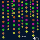 Glow Neon Party Supplies Neon Paper Garland Tassels Triangle Flags Bunting Birthday Party Wedding Black Light Reactive UV Decor