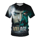 2023 Hot Sale Game Residents Village Evils 3D Printed Men T-shirt Fashion Casual Summer Oversized Short Sleeve Cool T Shirt