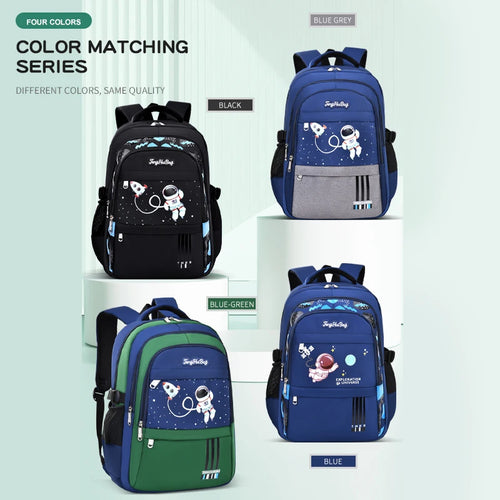 Grundschüler Ranzen Jungen 1,2,3,4,5,6 Klassen 6-12 Jahre Alter Astronaut Schultertasche Laptop Rucksack Wasserdicht WEA