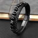 Jewelry 2022 Jewelry Chakra Men's Rosary Stainless Steel Chain Beads For Bracelets Genuine Leather Women Magnetic Natural Stone