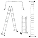 Mehrzweck-Ausziehleiter Stufen-Gerüsttreppe Aluminium-Teleskopleiter Klappleiter Hoch