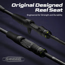 HANDING M1 Bass Fishing Rods Fuji O+A Guide Rings 24Ton Carbon Fiber Blanks and Handle Fishing Rod 1.68m-2.13m Fishing Rods