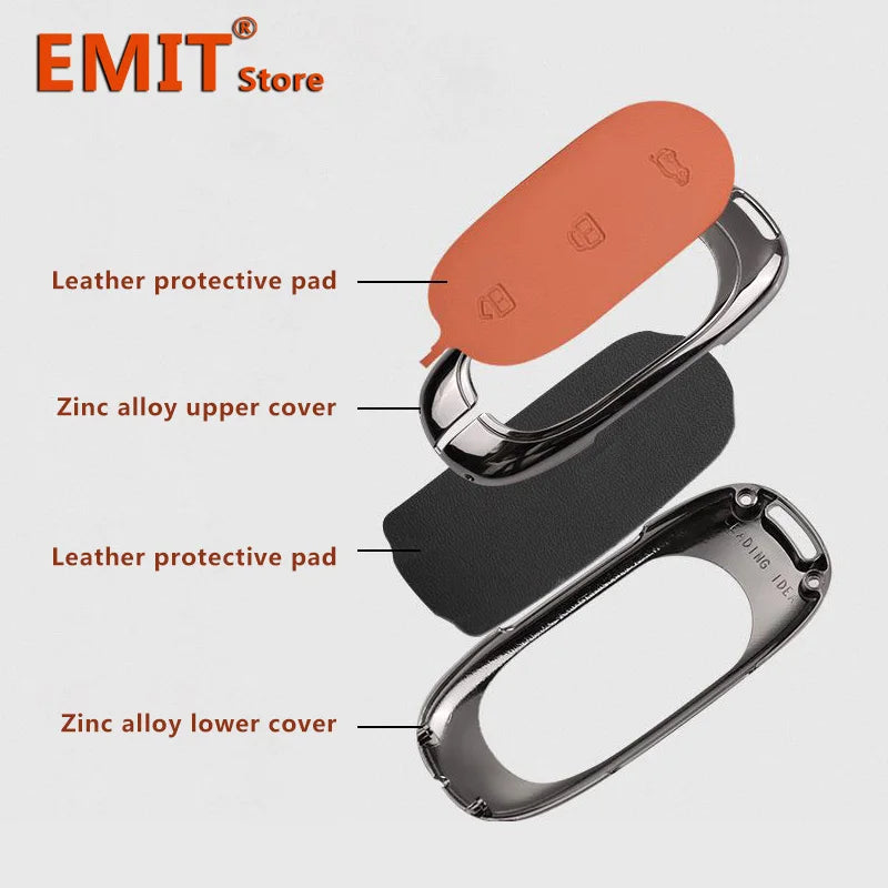 Car Key Case Cover for Lixiang LEADING IDEAL L7 L8 L9 2023 Li Auto Smart Remote Holder Keychain Bag Protection Shell Accessories