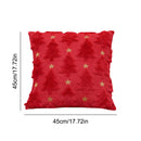 Christmas Tree Pillow Covers 45x45cm Soft Plush Pillowcase Couch Cushion Case for Couch Sofa Holiday Festivals Winter Home Decor