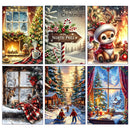 5D DIY Diamond Painting Milu Deer Full Diamond Mosaic Embroidery Christmas Scene Cross Stitch Art Home Decor New Arrivals