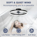 Nordic Minimalist Fan Light App-Controlled Dimmable Reversible Summer/Winter Mode Air Circulation Mode Fan Light For Bedroom