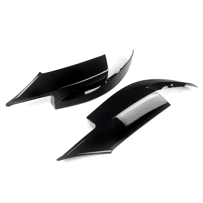 Pair Glossy Black Front Bumper Lip Corner Splitter For BMW F10 M5 Only 2010-2016