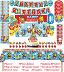 Superzings Birthday Party Supplies Balloon Banner Backdrop Tableware Cake Topper Party Decoration Baby Shower
