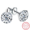 SMTCAT 0.5-1.2 Karat D Farbe Moissanit Ohrstecker für Damen 925 Sterling Silber Glänzende Piercing Ohrringe Edler Schmuck