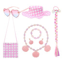 Girls Costume Top+Trousers Kids Halloween Cospaly Princess Christmas Bowknot Fantasy Pageant Disguise Children Clothes