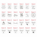 30/50/100pcs, 2-10cm custom logo sticker White label/wedding sticker design Kraft baking gift sticker of your own company name