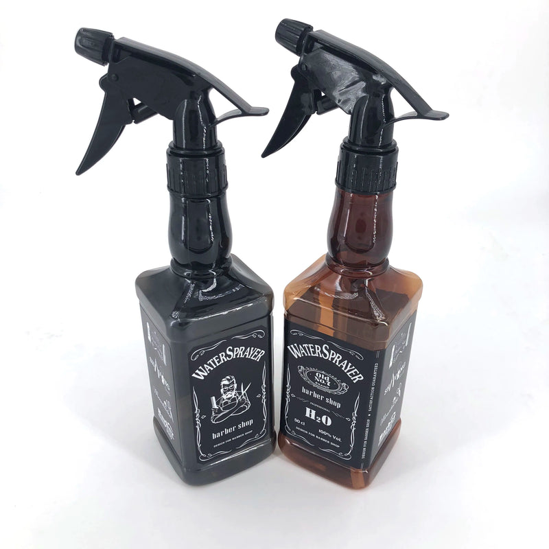 500ML/650ML Hairdressing Spray Bottle Salon Barber Hair Tools Water Sprayer Retro Whiskey Oil Head Watering Can