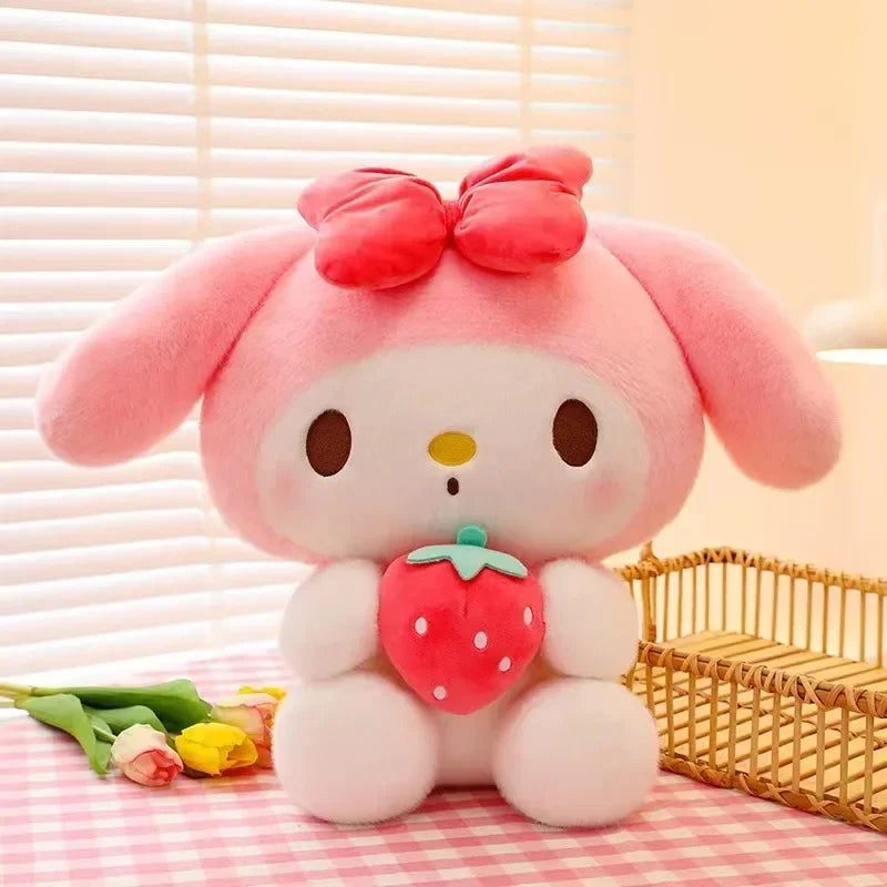 Sanrio Hello Kitty Kuromi Melody Cinnamoroll Stuffed Toys Kawaii Baby Gifts Christmas Stuffed Toys Children Dolls for Kids