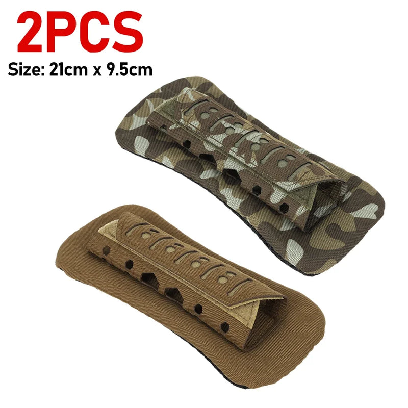 1/2/4PCS Laser Cutting Tactical Vest Shoulder Strap Pads For Hunting Vest Backpack Comfort Mesh Cushion Shoulder Pad for Outdoor