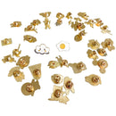 10Pcs/30Pcs Random Badges Personalized Cute INS Pins Badge Brooches Accessories Cartoon Clothes Bag Pin Metal Small Jewelry Gift