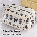 High Quality Kapibara Cartoon Pencil Case with Flip Top for Easy Access and Large Capacity for Stationery Storage