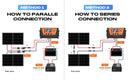 RVPOZWER 300W Solar Panel Monocrystalline 10BB N-Type 25% Efficiency for Off Grid Cabin Home Roof RV Trailer Boat Use