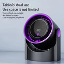 Portable Air Circulator Fan 1200mAh Desktop Rechargeable Fan 100-speed Wind Angle Adjustable for Home Outdoor Travel with Timing
