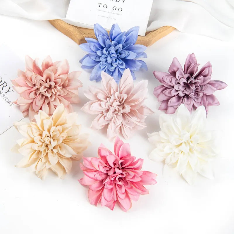 100PCS Artificial Flowers Silk Gerbera Home Decor Garden Christmas Bridal Accessories Clearance DIY Candy Box Wedding Scrapbook