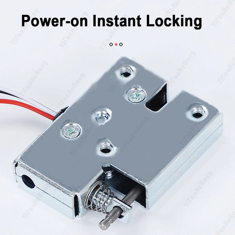 DB-209 DC-12V Electrical Lock Picks Latch Electromagnetic Lock for Electronic Locker Smart Cabinet Lock