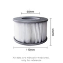 2-6pcs Swimming Pool Filter for MSPA,Toskana,Camaro,Alpine,Silver Cloud,Tekapo,Mono,Reve,Bliss,Baikal,Lite Nest,Starry Aurora
