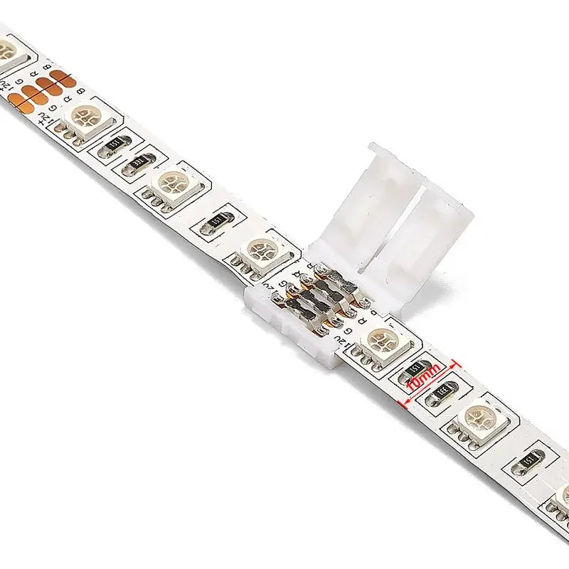 2/4/5PIN LED Strip Connector Solderless L/T/X Shape Corner 8/10/12mm Terminals for WS2811 WS2812 3528 5050 RGB LED Strip Light