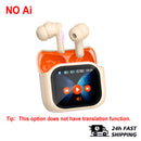 Touch Screen Translator Earbuds Wireless Bluetooth Headphones 144 Languages Translation have Noise Cancelling Business Headset