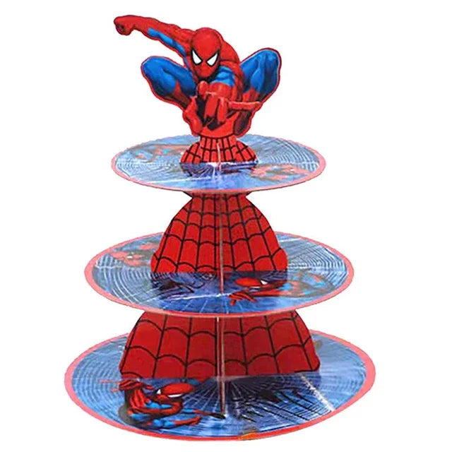 Spiderman Party Supplies Include Paper Cups Plates Balloons Tablecloth Cake Toppers for Kids Birthday Party Decor Baby Shower