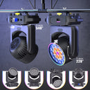 Yiflamefly 2Pcs 220W Zoom Wash Moving Head Light With Light Strip 19X8W LED RGBW Stage Light For Disco Bar KTV Wedding Party