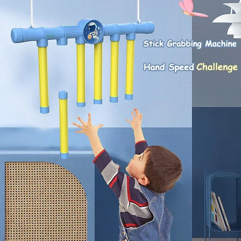 Fun Challenge Falling Sticks Toy Stick Catcher Machine Training Reaction Ability Early Educational Family Party Toy Sports Game