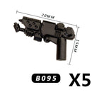 MOC Medieval Accessories Building Blocks Military Soldiers Shoulders Armor Blaster Helmets Weapons War Bricks Children Toys B038