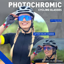 Kapvoe New Photochromic Men Women Sunglasses MTB Road Cycling Glasses Outdoor Sports Glasses UV400 Bicycle Eyewear Bike Goggles