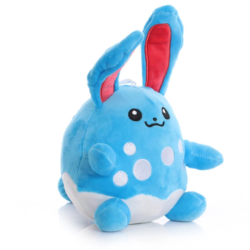 Cute Azurill Marill Azumarill Plush Toy Pokemon peluche Stuffed Doll Evolutionary Chain Blue Water Polo Elf Children's Day Gift