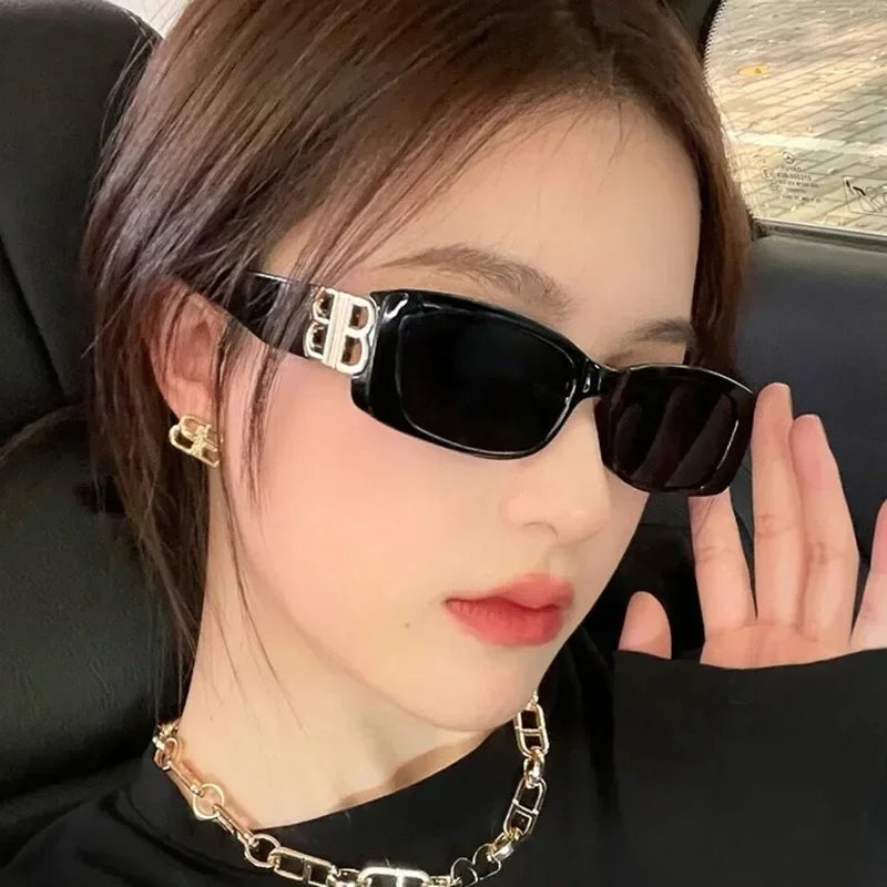 New Fashion Square Sunglasses Outdoor Women Men Small Frame Sunscreen Sunglasses Sun Shade Glasses UV400 Eyewears