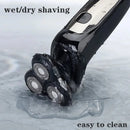 Kemei Waterproof LCD Display Electric Shaver Men Wet Dry Beard Razor Facial Shaving Machine Rechargeable KM-1524
