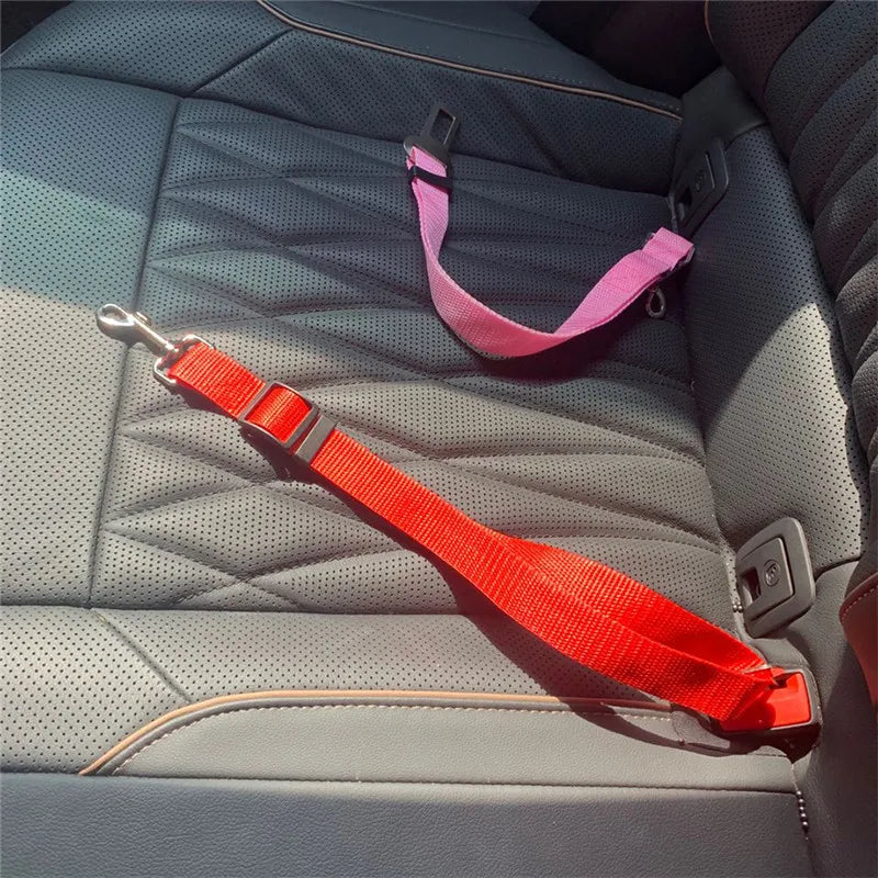 Car Seat Belt Pet Dog Leash Adjustable Lead Leash Safety Travel Clip Puppy Collar Leash Pet Supplies Dog Accessories Dropship