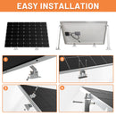 CP-SETUNO Solar Panel Mount, Adjustable Angle 15-40 ° , Solar Panel Kit Mount for 100-500W , Suitable for Boats, Motorhomes, Roo