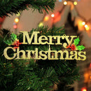 New Merry Christmas Letter Hanging Sign Xmas Tree Door Window Pendant Listing Ornaments New Year Party Home Decoration Supplies